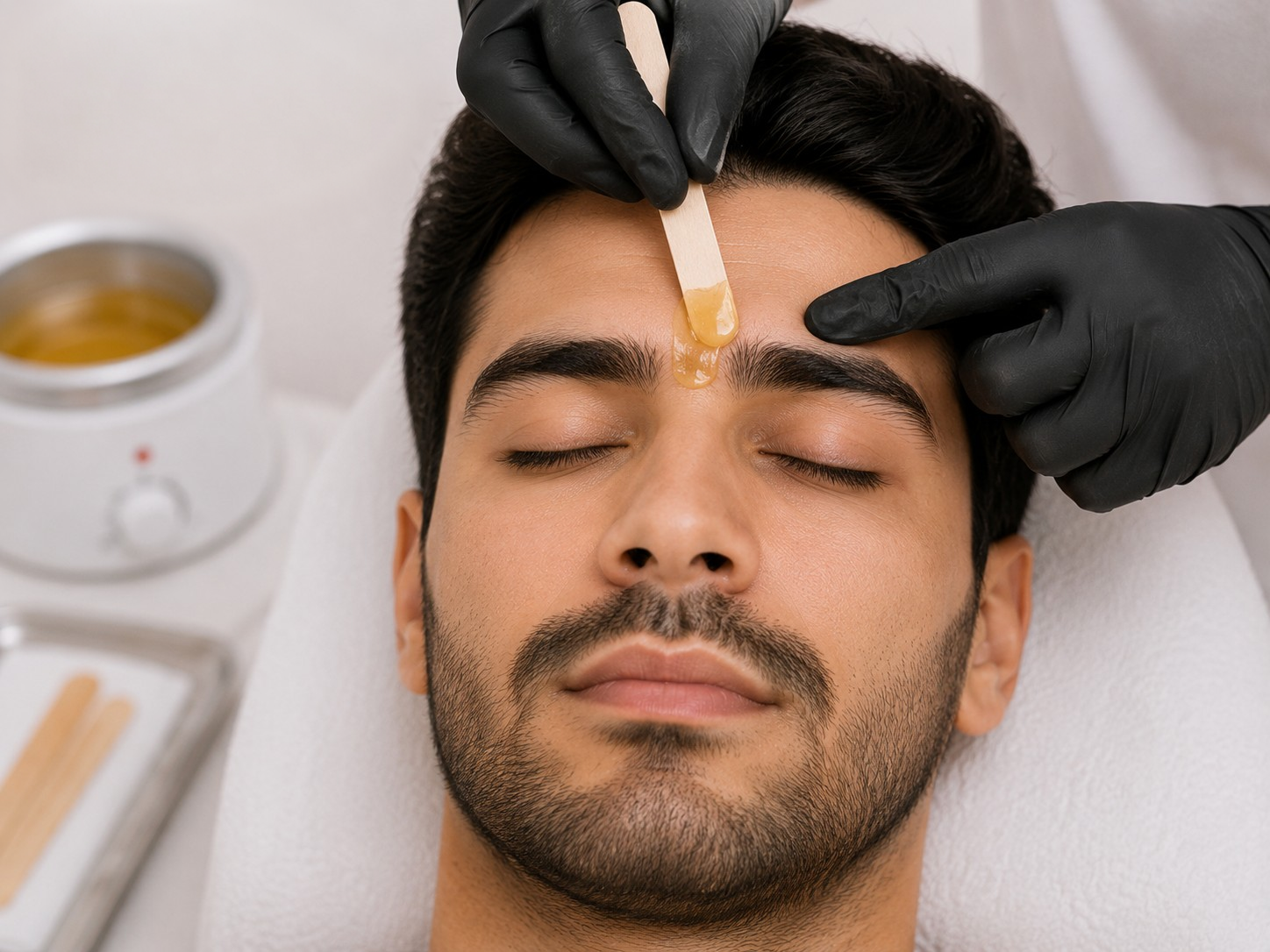 Middle of Brows (Hot Wax) (Male)
