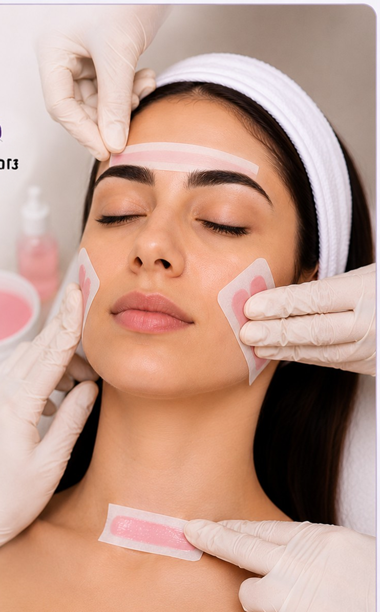 Full Face with Eyebrows & Neck (Strip Wax) (F)