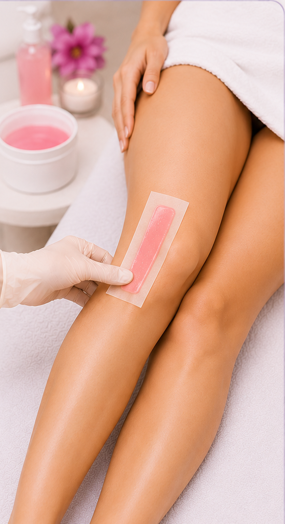 Upper Half Legs ( Including Knees) (Strip Wax) (F)