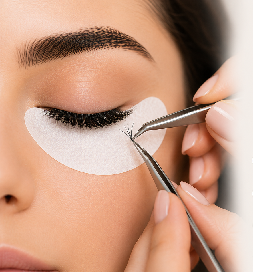 Cluster Eyelash Extension Patch Test